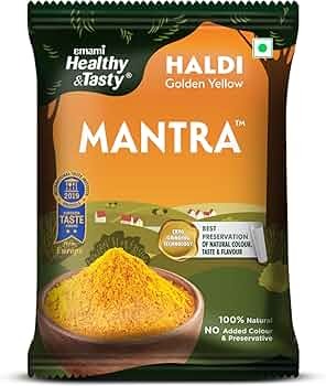 Emami Healthy & Tasty Mantra Haldi Powder/Turmeric Powder, 50 g Pouch | Pack of 10